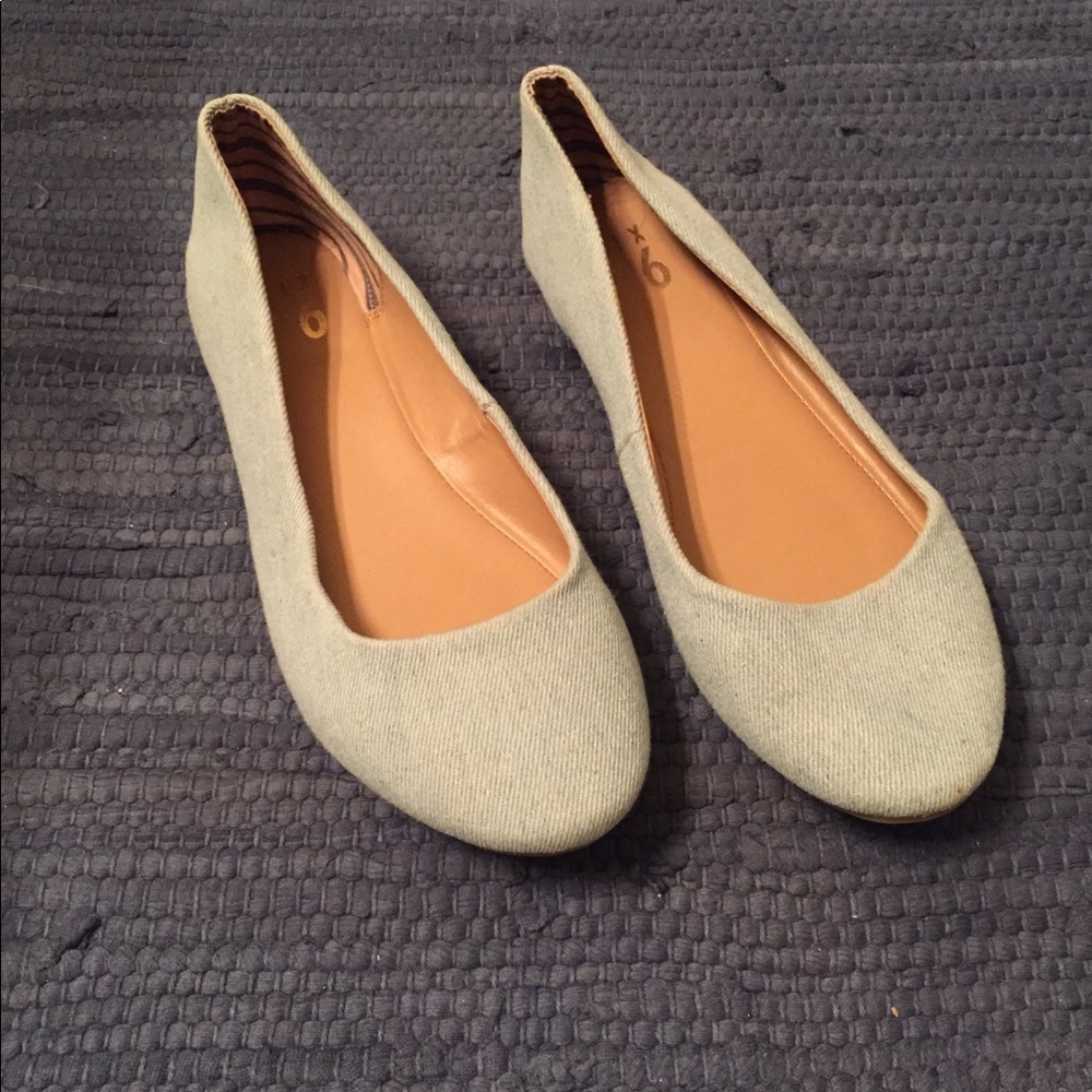 Women’s Baby Blue Denim Flats